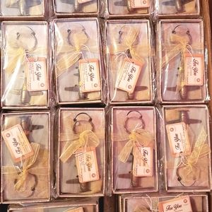 50 Individually Wrapped Airplane Keychain Favors